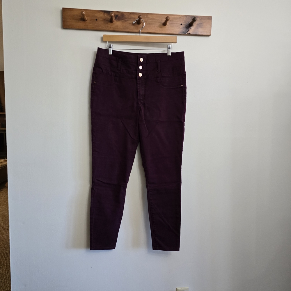 Refuge Women's High Rise Jeans in Deep Purple